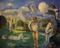 Bañistas en reposo 1877 Paul Cezanne Desnudo impresionista